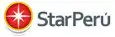 StarPerú logo: red circle with a glowing four-point star, next to the company name.