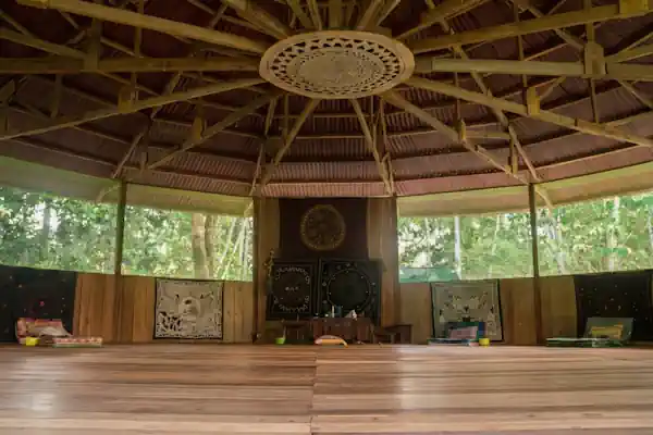 Circular meditation room